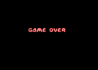 Alchemia (Atari 8-bit) screenshot: Game over