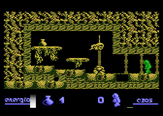 Alchemia (Atari 8-bit) screenshot: Last one - but no time remaining
