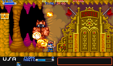 Chiki Chiki Boys (Arcade) screenshot: Second boss
