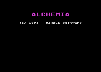 Alchemia (Atari 8-bit) screenshot: Loading screen