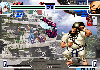 The King of Fighters 2002: Challenge to Ultimate Battle (Arcade) screenshot: Kula vs Chong