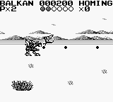 Zoids Densetsu (Game Boy) screenshot: Same stage, different mech
