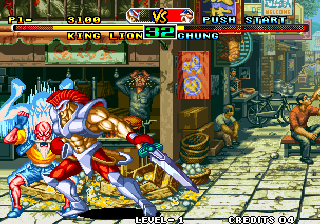 Savage Reign (Arcade) screenshot: Angry old man