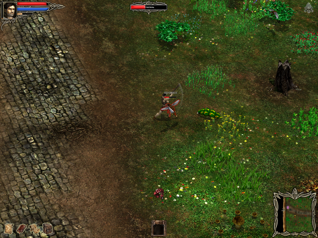 Dark Tower Conspiracy (Windows) screenshot: The battle system is pretty much our usual Diablo stuff.