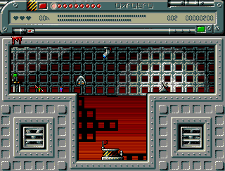 Code Name Nano (Amiga) screenshot: Tech World - Level 1
