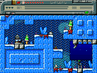 Code Name Nano (Amiga) screenshot: Ice World - Level 1