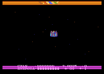 Dark Abyss (Atari 8-bit) screenshot: Deep space