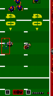Screenshot of Touchdown Fever (Arcade, 1987) MobyGames