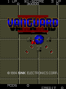 Vanguard II (Arcade) screenshot: Title Screen.