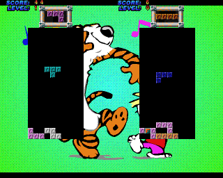 Bloxed (Acorn 32-bit) screenshot: Two player game