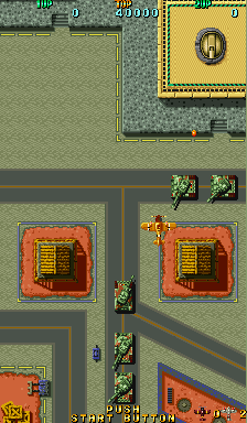 Twin Hawk (Arcade) screenshot: About to explode.