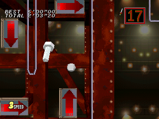 Irritating Stick (PlayStation) screenshot: Falling objects