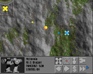 Pole Walki (Amiga) screenshot: Missile fired