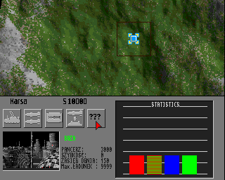 Pole Walki (Amiga) screenshot: Statistics