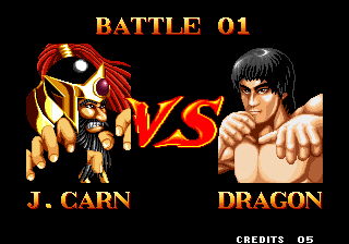 World Heroes (Arcade) screenshot: Battle 01.