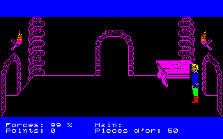 L'Aigle d'Or (Thomson TO) screenshot: Magents objects are pure background objects