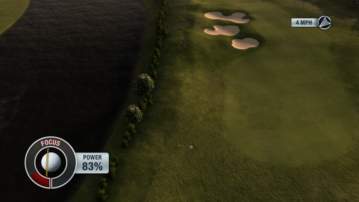 Tiger Woods PGA Tour 11 (PlayStation 3) screenshot: Watching the ball fly