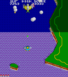 TwinBee (Arcade) screenshot: level terminator