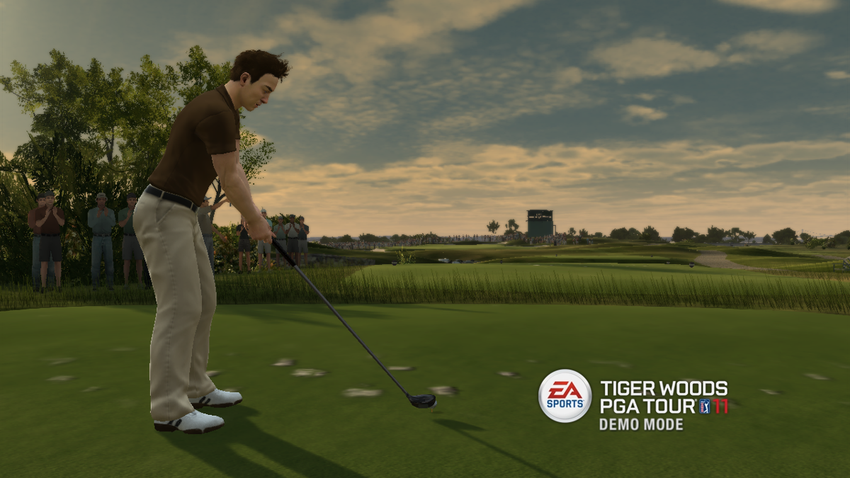 Tiger Woods PGA Tour 11 (PlayStation 3) screenshot: Watching a recorded play - demo mode