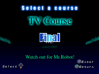 Irritating Stick (PlayStation) screenshot: TV Course - Final