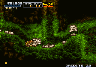 Metal Slug 3 (Arcade) screenshot: Caves