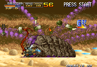 Metal Slug 3 (Arcade) screenshot: Like in starship troopers