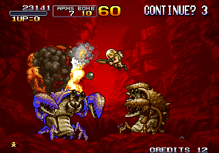 Metal Slug 3 (Arcade) screenshot: Fight under water