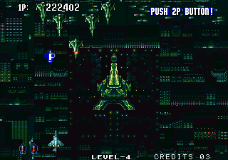 Aero Fighters 2 (Arcade) screenshot: Eiffel Tower.