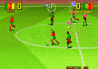 Neo Geo Cup '98: The Road to the Victory (Arcade) screenshot: Another match