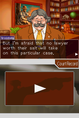 Phoenix Wright: Ace Attorney (Nintendo DS) screenshot: What are we getting into?