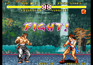 Fighter's History Dynamite (Arcade) screenshot: Fight!