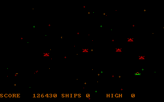 XO-Fighter (DOS) screenshot: The bad guys keep coming...