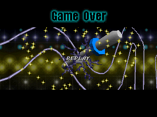 Irritating Stick (PlayStation) screenshot: Game Over