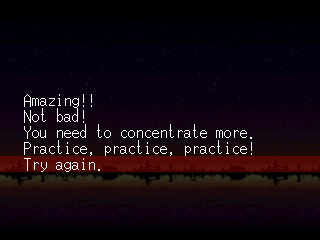 Irritating Stick (PlayStation) screenshot: Try again.