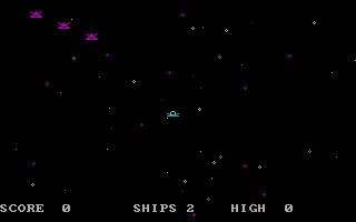 XO-Fighter (DOS) screenshot: Battle commences