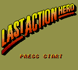 Last Action Hero (Game Gear) screenshot: Title screen