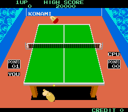 Ping Pong (Arcade) screenshot: Serving.