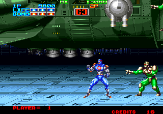 Screenshot of Eight Man (Arcade, 1991) - MobyGames