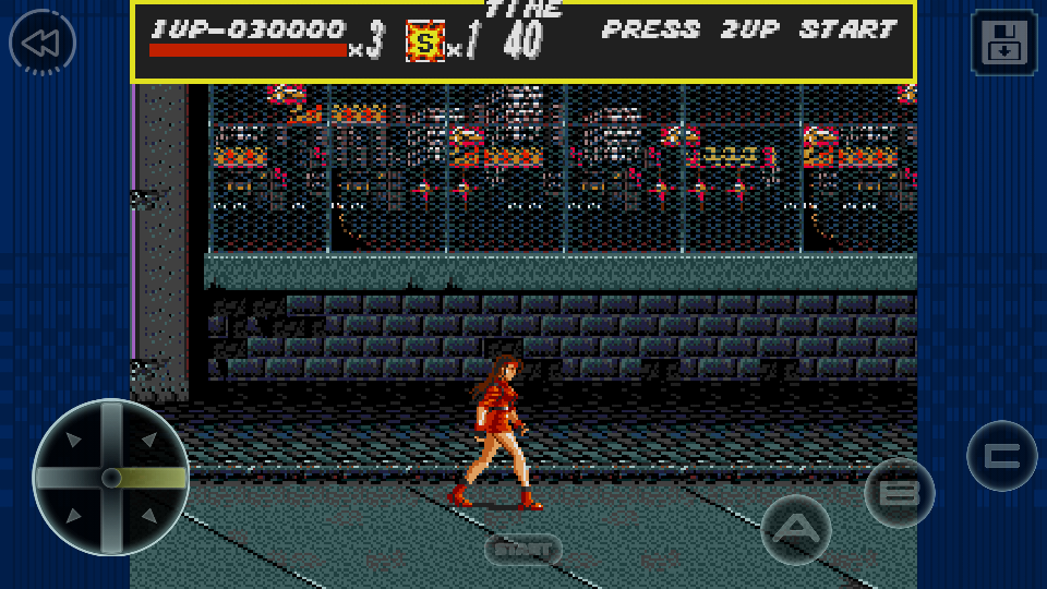 Streets of Rage (Android) screenshot: Level two