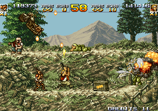 Metal Slug 4 (Arcade) screenshot: Try hit enemy