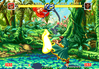 World Heroes Perfect (Arcade) screenshot: Big foot.