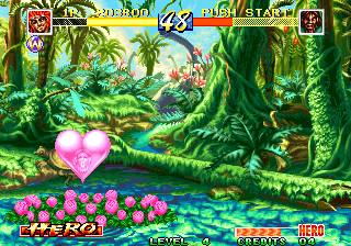 World Heroes Perfect (Arcade) screenshot: Special move.