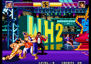 World Heroes 2 JET (Arcade) screenshot: Low punch.