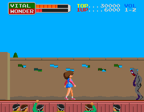 Wonder Momo (Arcade) screenshot: Another monster.