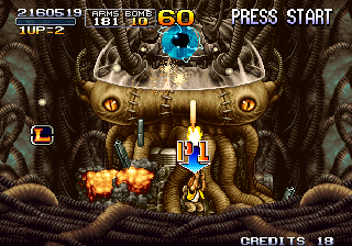 Metal Slug 3 (Arcade) screenshot: Martians brain