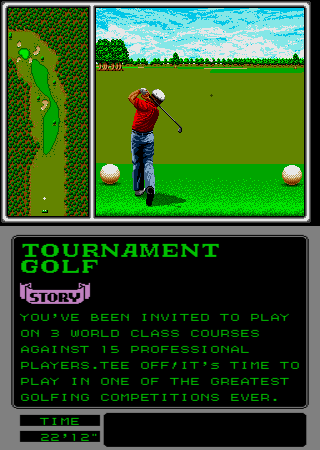 Arnold Palmer Tournament Golf (Arcade) screenshot: Hit the ball.