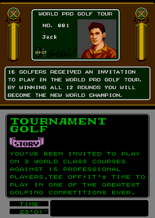Arnold Palmer Tournament Golf (Arcade) screenshot: There you are.