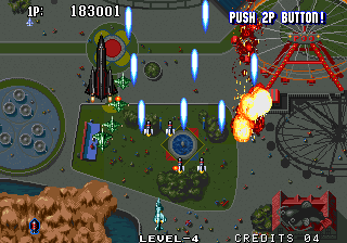 Aero Fighters 2 (Arcade) screenshot: All the fun of the fair.