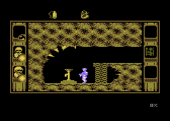 SOS Saturn (Atari 8-bit) screenshot: Nut