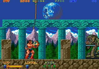 Nastar Warrior (Arcade) screenshot: Snake man